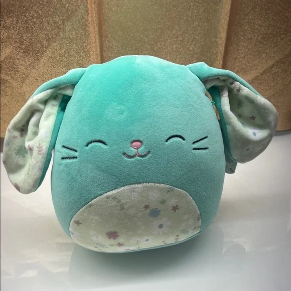 Squishmallow Teal Bunny Plush - Picture 6 of 7